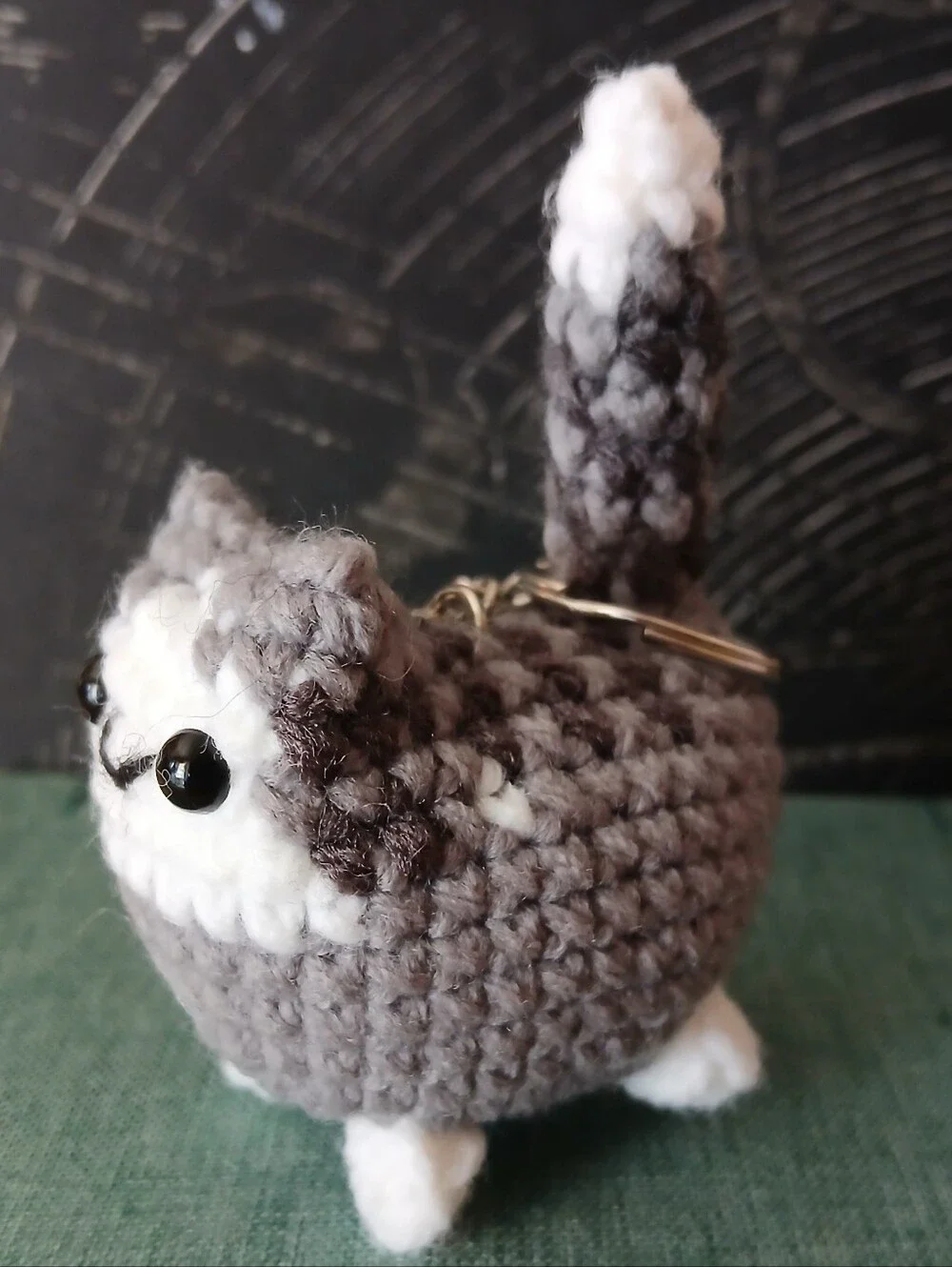 Crochet Cat Keychain
